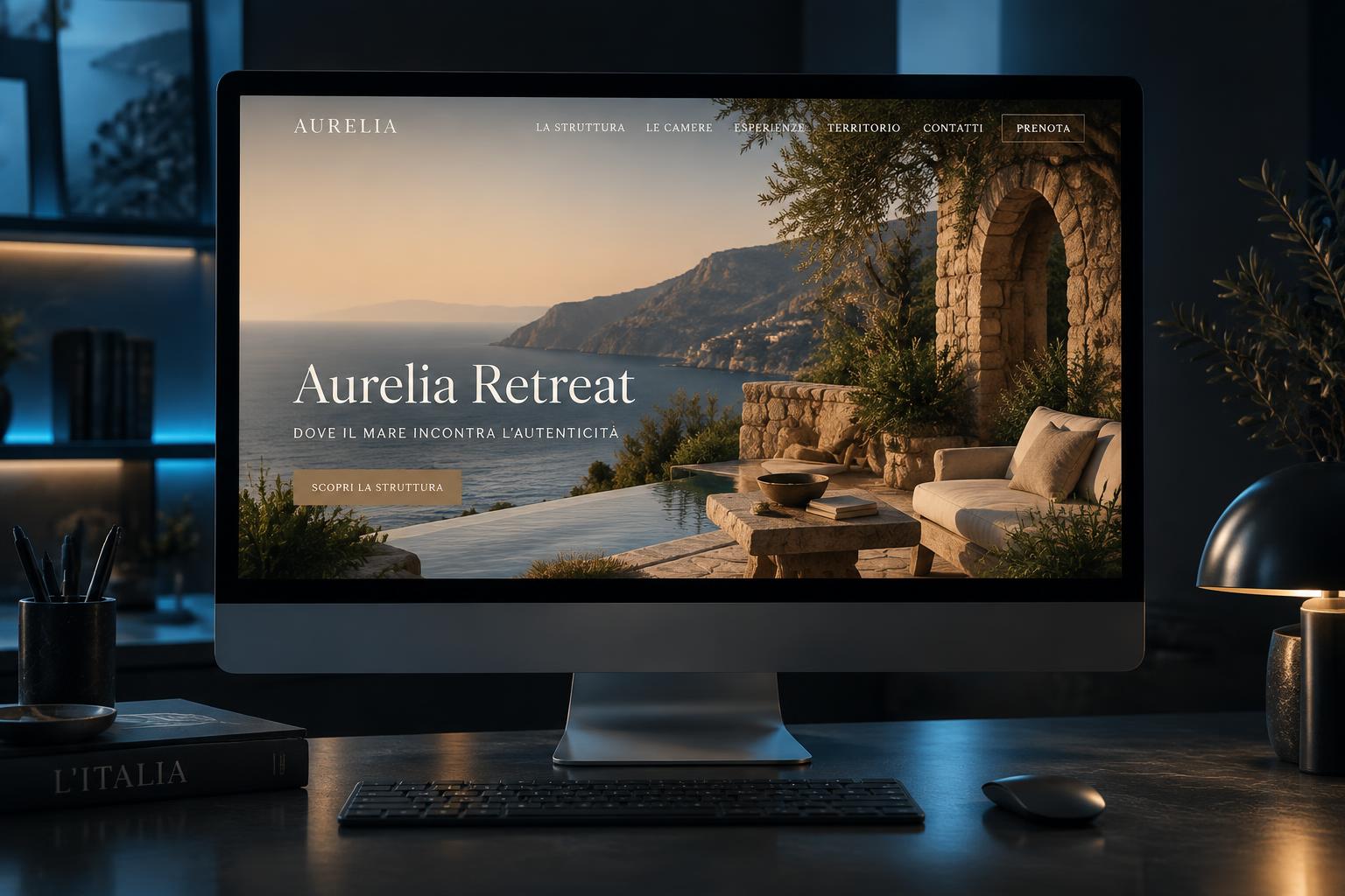 Anteprima del concept demo Aurelia Retreat all'interno del portale
